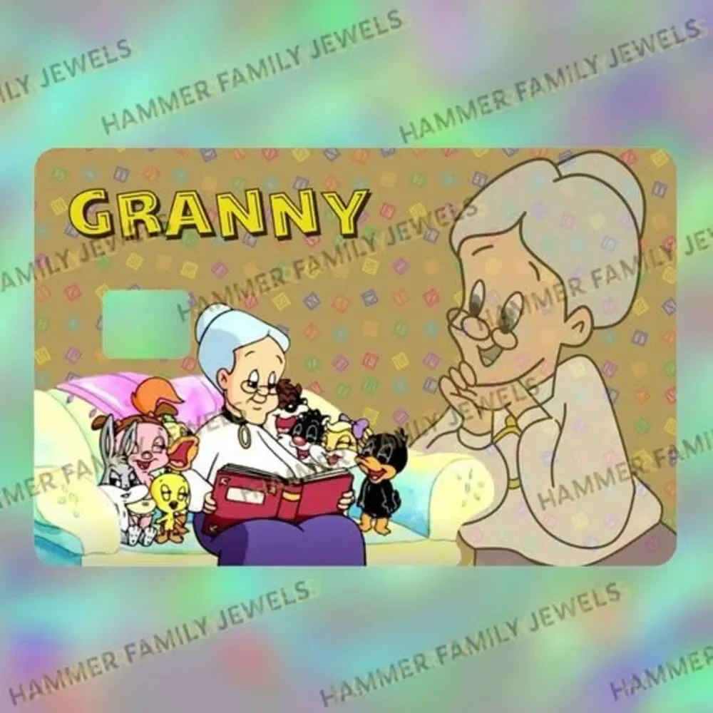 Looney Tunes Granny Card Decal